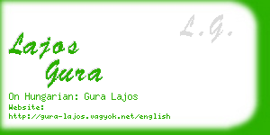 lajos gura business card